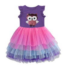 Load image into Gallery viewer, VIKITA Girls Princess Dress Kids Unicorn Dresses for Girls Children Sequins Dresses Toddlers Tutu Dress Girl Summer Vestidos