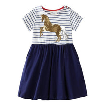 Load image into Gallery viewer, VIKITA Girls Princess Dress Kids Unicorn Dresses for Girls Children Sequins Dresses Toddlers Tutu Dress Girl Summer Vestidos