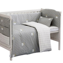 Load image into Gallery viewer, 6Pcs Baby Bedding Set Bumper Cotton Cartoon Print Soft Baby Bed Sheet Pillow Crib Hanging Bag Infant Cot Bumper Baby Bedding Set