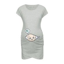 Load image into Gallery viewer, Telotuny Women's Maternity Dress sleeveless Pregnancy Dress Cartoon Letter Print Dress Creative  Pregnant Women Dresses  #40