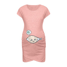 Load image into Gallery viewer, Telotuny Women's Maternity Dress sleeveless Pregnancy Dress Cartoon Letter Print Dress Creative  Pregnant Women Dresses  #40