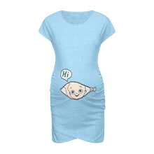 Load image into Gallery viewer, Telotuny Women's Maternity Dress sleeveless Pregnancy Dress Cartoon Letter Print Dress Creative  Pregnant Women Dresses  #40