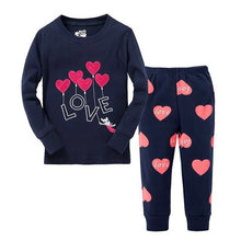 Load image into Gallery viewer, Child Penguin Kids Pajamas Hello Kitty Girls Pajama Set Cotton Clothing For Children Pjs Cartoon Baby Clothes Girl Nighty Sets