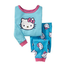 Load image into Gallery viewer, Child Penguin Kids Pajamas Hello Kitty Girls Pajama Set Cotton Clothing For Children Pjs Cartoon Baby Clothes Girl Nighty Sets