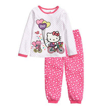 Load image into Gallery viewer, Child Penguin Kids Pajamas Hello Kitty Girls Pajama Set Cotton Clothing For Children Pjs Cartoon Baby Clothes Girl Nighty Sets