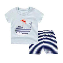 Load image into Gallery viewer, Cartoon Shark New Born Baby Boy Fashion Clothing Outfits Baby Girl Casual Clothing Sets