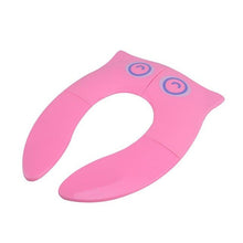 Load image into Gallery viewer, Kids Travel Folding Potty Seat Pad Portable Baby Toddler Toilet Training Seat Cover Cushion Reusable Children Potty Seat Covers