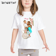 Load image into Gallery viewer, Super Mom Baby Girls T Shirt Mother and Baby Love Life Vogue Kawaii Printed T-Shirts Mommy's Love Kids White Clothing Child Tops
