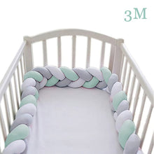 Load image into Gallery viewer, Baby Bed Bumper 200cm 300cm Long Knotted Braided Newborn Cot Crib Fencing Pad Protection Knot Bumpers Bedding Infant Decor 2M/3M