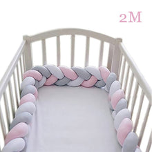 Load image into Gallery viewer, Baby Bed Bumper 200cm 300cm Long Knotted Braided Newborn Cot Crib Fencing Pad Protection Knot Bumpers Bedding Infant Decor 2M/3M