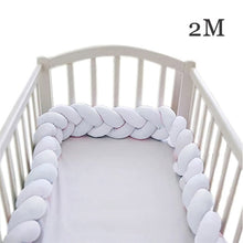 Load image into Gallery viewer, Baby Bed Bumper 200cm 300cm Long Knotted Braided Newborn Cot Crib Fencing Pad Protection Knot Bumpers Bedding Infant Decor 2M/3M