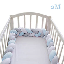 Load image into Gallery viewer, Baby Bed Bumper 200cm 300cm Long Knotted Braided Newborn Cot Crib Fencing Pad Protection Knot Bumpers Bedding Infant Decor 2M/3M
