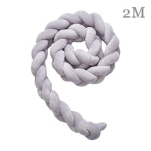 Load image into Gallery viewer, Baby Bed Bumper 200cm 300cm Long Knotted Braided Newborn Cot Crib Fencing Pad Protection Knot Bumpers Bedding Infant Decor 2M/3M