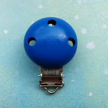 Load image into Gallery viewer, 1pc New Round Shaped Pacifier Clip Silicone Bead Baby Teether &amp; wooden teething Accessories Clip Nipple Clasps Toy DIY Bead Tool