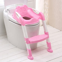 Load image into Gallery viewer, Baby Potty Training Seat Children Potty Baby Toilet Seat With Adjustable Ladder Infant Toilet Training Folding Safety care Seat