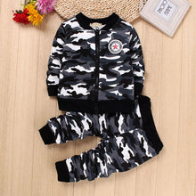 Load image into Gallery viewer, IENENS Winter Kids Baby Boys Girls Warm Camouflage Clothing Sets Coat + Pants Children Boy Girl Military Uniform Suits Outfits