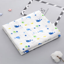 Load image into Gallery viewer, 1Pc Muslin 100% Cotton Baby Swaddles Soft Newborn Blankets Bath Gauze Infant Wrap Sleepsack Stroller Cover Play Mat Baby Deken