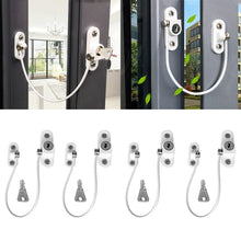 Load image into Gallery viewer, 4Pcs/Set Window Locks Children Protection Lock Stainless Steel Window Limiter Baby Safety Infant Security Window Locks