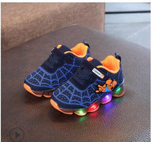 Load image into Gallery viewer, children shoes Spiderman Kids Boys Sports Sneakers Children Glowing Kids Shoe Chaussure Enfant Girls Shoe With LED light