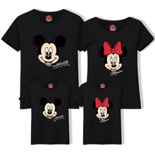 Load image into Gallery viewer, Family Matching Clothes Best Friend Tshirt Cartoon Mickey Printed T Shirt Family Look Mother Son Dad Daughter Matching outfits