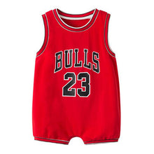 Load image into Gallery viewer, Newborn Bebe Basketball Clothes Suit Infant Romper Boys Girls Onesie Cute Garcon Costume Outfit Loose Sport Summer Vest Jumpsuit