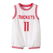 Load image into Gallery viewer, Newborn Bebe Basketball Clothes Suit Infant Romper Boys Girls Onesie Cute Garcon Costume Outfit Loose Sport Summer Vest Jumpsuit