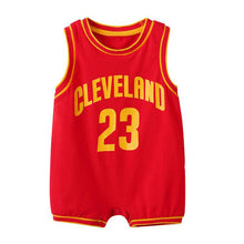 Load image into Gallery viewer, Newborn Bebe Basketball Clothes Suit Infant Romper Boys Girls Onesie Cute Garcon Costume Outfit Loose Sport Summer Vest Jumpsuit
