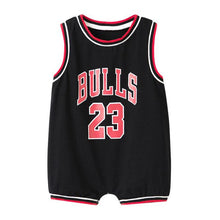 Load image into Gallery viewer, Newborn Bebe Basketball Clothes Suit Infant Romper Boys Girls Onesie Cute Garcon Costume Outfit Loose Sport Summer Vest Jumpsuit