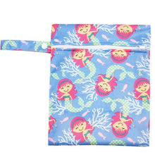Load image into Gallery viewer, Waterproof Reusable Wet Bag Printed Pocket Nappy Bags PUL Travel Wet Dry Bags Mini Size 25x20cm Diaper Bag
