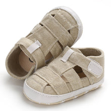 Load image into Gallery viewer, Newborn Baby Boys Fashion Summer Soft Crib Shoes Children Bebe Boys Casual First Walker Anti Slip Shoes Soft Sole Sneaker Shoe