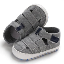 Load image into Gallery viewer, Newborn Baby Boys Fashion Summer Soft Crib Shoes Children Bebe Boys Casual First Walker Anti Slip Shoes Soft Sole Sneaker Shoe