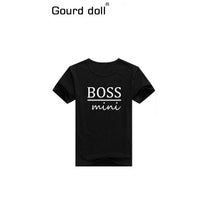 Load image into Gallery viewer, family matching clothes outfits look father Son T shirt Shirts Family Clothes Child Tees Letter Print Tops Gourd doll
