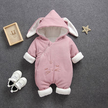 Load image into Gallery viewer, 2019 Autumn Winter coat Jumpsuit Baby clothing Newborn Snowsuit Boy Warm Romper Down Cotton Jackets Girl Snow clothes Bodysuit