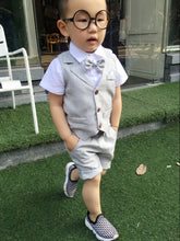 Load image into Gallery viewer, 2019 New  Boy Suits Costume for Boy Cotton Baby Boys Clothes Single Breasted Suits Boys Formal Wedding Wear Children Clothing