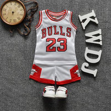 Load image into Gallery viewer, Toddler boy summer clothes Children's basketball uniform baby girl tracksuit 2pcs set Kids boys girls sports clothes set outfit