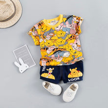 Load image into Gallery viewer, Hot Baby Boys Clothing Sets Brand Cartoon Bear Children Summer Boys Girl Clothes Kids Set Cotton T-shit + Short Pants