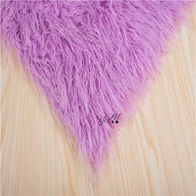 Load image into Gallery viewer, Faux Fur Newborn Photo Prop Background blanket Basket Filler Stuffer,Wool Flokati Rug Baby infant Photo Prop,bean bag covering