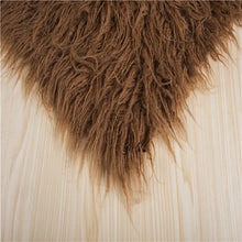 Load image into Gallery viewer, Faux Fur Newborn Photo Prop Background blanket Basket Filler Stuffer,Wool Flokati Rug Baby infant Photo Prop,bean bag covering