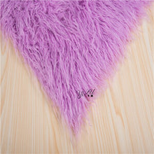 Load image into Gallery viewer, Faux Fur Newborn Photo Prop Background blanket Basket Filler Stuffer,Wool Flokati Rug Baby infant Photo Prop,bean bag covering