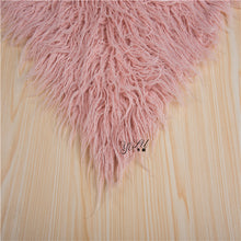 Load image into Gallery viewer, Faux Fur Newborn Photo Prop Background blanket Basket Filler Stuffer,Wool Flokati Rug Baby infant Photo Prop,bean bag covering