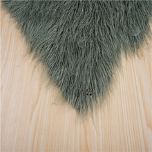 Load image into Gallery viewer, Faux Fur Newborn Photo Prop Background blanket Basket Filler Stuffer,Wool Flokati Rug Baby infant Photo Prop,bean bag covering