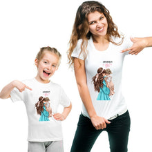 Load image into Gallery viewer, Mother Daughter Tshirt Mommy and Me Clothes Family Matching Outfits Look Mom Mum Mama and Daughter T Shirts Clothing