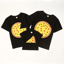 Load image into Gallery viewer, Summer Family Matching Outfits Mommy Daddy Kids Son Baby Cartoon Pizza Print T-Shirt Shirts Family Clothes Child Tops