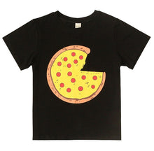Load image into Gallery viewer, Summer Family Matching Outfits Mommy Daddy Kids Son Baby Cartoon Pizza Print T-Shirt Shirts Family Clothes Child Tops