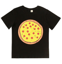 Load image into Gallery viewer, Summer Family Matching Outfits Mommy Daddy Kids Son Baby Cartoon Pizza Print T-Shirt Shirts Family Clothes Child Tops