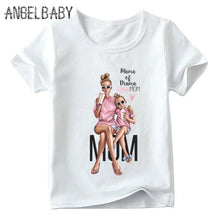 Load image into Gallery viewer, Mother's Love Family Matching Outfits Tshirt mother and daughter Vogue clothes Super Mom FashionT-shirts Kids&amp;Woman Funny Tshirt