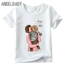 Load image into Gallery viewer, Mother's Love Family Matching Outfits Tshirt mother and daughter Vogue clothes Super Mom FashionT-shirts Kids&amp;Woman Funny Tshirt