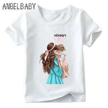 Load image into Gallery viewer, Mother's Love Family Matching Outfits Tshirt mother and daughter Vogue clothes Super Mom FashionT-shirts Kids&amp;Woman Funny Tshirt