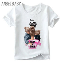 Load image into Gallery viewer, Mother's Love Family Matching Outfits Tshirt mother and daughter Vogue clothes Super Mom FashionT-shirts Kids&amp;Woman Funny Tshirt