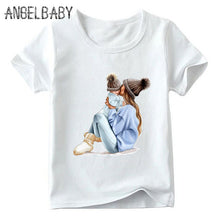 Load image into Gallery viewer, Mother's Love Family Matching Outfits Tshirt mother and daughter Vogue clothes Super Mom FashionT-shirts Kids&amp;Woman Funny Tshirt